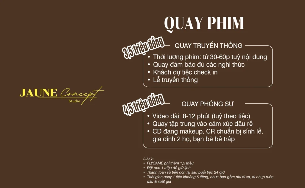 bang gia quay phim